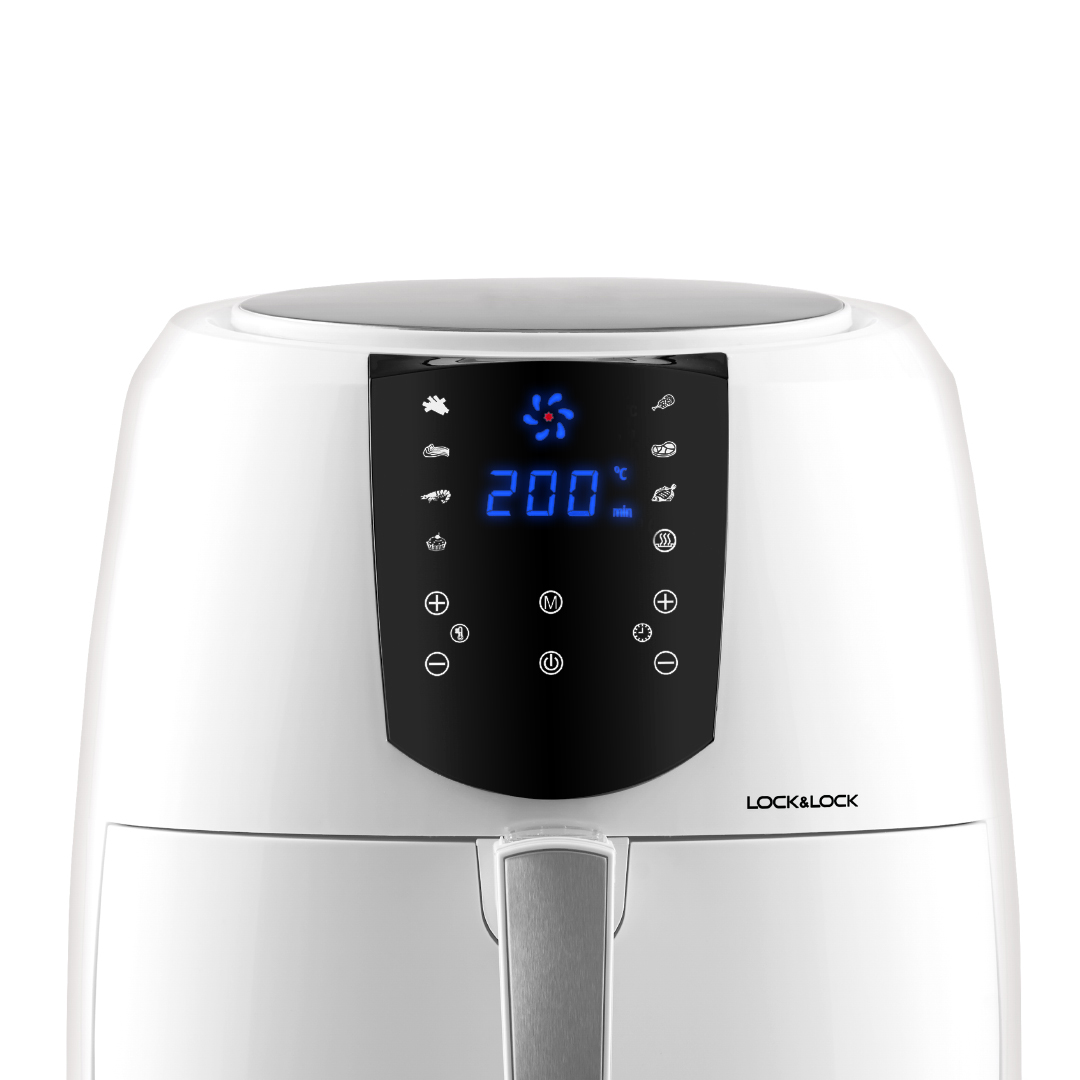 Nồi Chiên Không Dầu - Locknlock Jumbo Plus Air Fryer - 220 - 240V~ - 1800W - 50/60Hz - 5.2L - 2 Màu (Đen, Trắng) - EJF357, , large image number 5